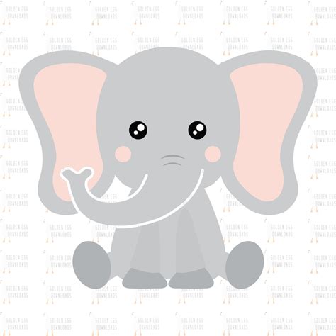 Cute Baby Elephant Svg Cutest Elephant Svg Baby Elephant Etsy