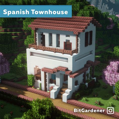 I Made A Spanish Style Townhouse Minecraftbuilds