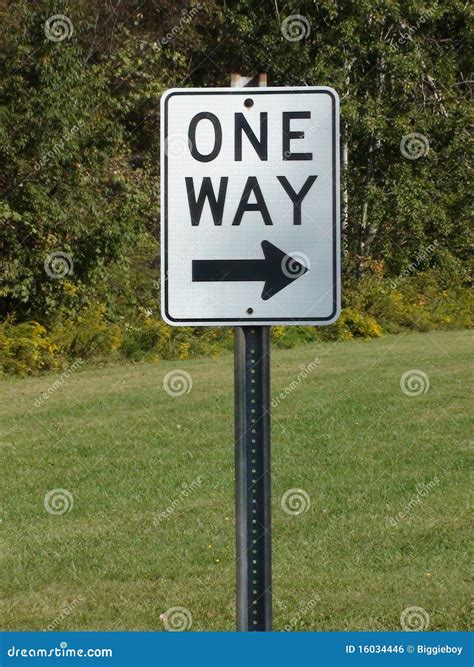 One Way Sign Stock Photo Image Of Auto Travel Autos 16034446