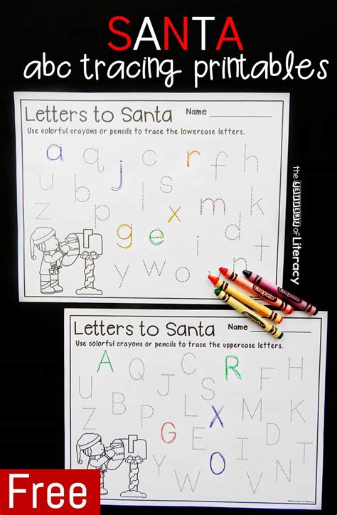 Easy christmas activities.dot sticker upper and lowercase abc matching #alphabet #abc #preschool #prek #kindergarten. Letters to Santa Letter Tracing Printables - The Letters ...