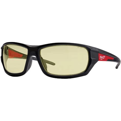 buy milwaukee performance yellow tinted safety glasses