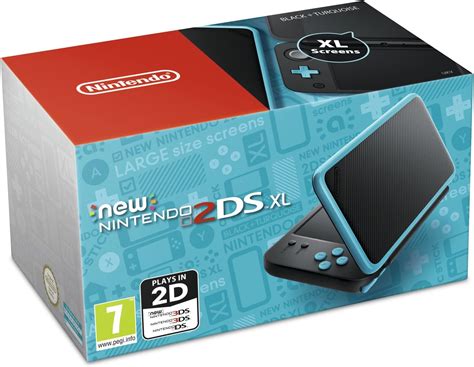 nintendo handheld console new nintendo 2ds xl black and turquoise nintendo 3ds