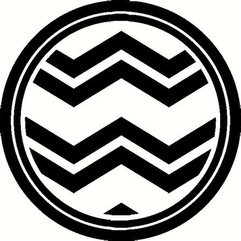 Double Chevron Circle Wall Sticker Vinyl Decal The Wall Works