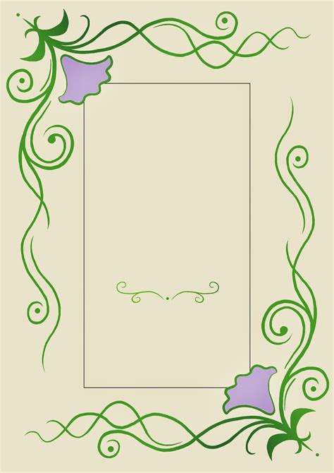 Free Simple Flower Page Border Designs Download Free Simple Flower