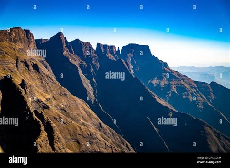 Aerial View Of Cathedral Peak In Drakensberg National Park At The