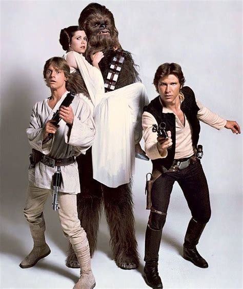 Luke Leia Chewie Han Anh Promo Photo 01 Star Wars Empire Star Wars