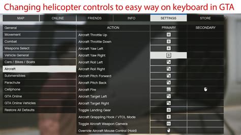 Changing Helicopter Controls To Easy Way On Keyboard In Gta Youtube