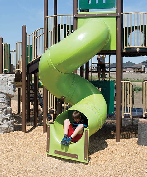 Superslide Spiral For Playground Fully Enclosed Poly Spiral Slide