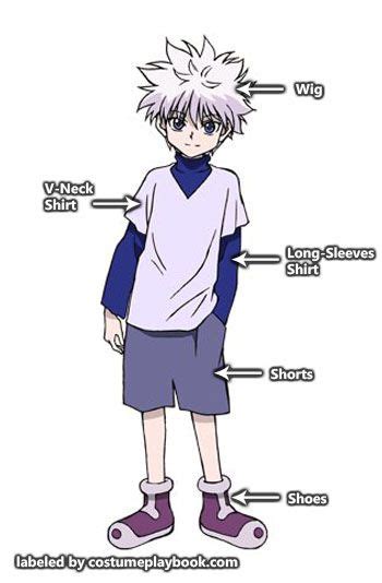 Manga Hunter × Hunter Killua Zoldyck Cosplay Costume Uniforme Costume