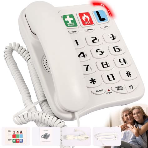 Buy Big Button Phone For Seniors Telephones For Hearing Impaired 9
