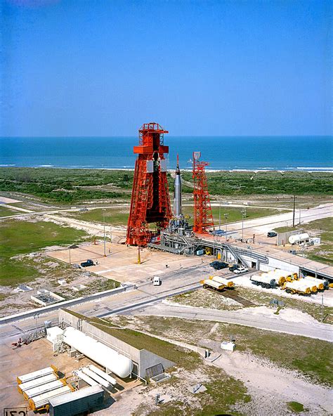 Aerial View Of Launch Complex 14 With Faith 7 At Pad 8x10 Nasa Photo