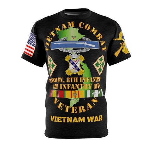 Aop Army Vietnam Combat Veteran 3rd Battalion 8th Etsy In 2022