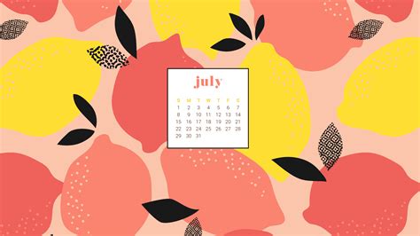 🔥 Download Your Summery And July Calendar Wallpaper By Jenniferk