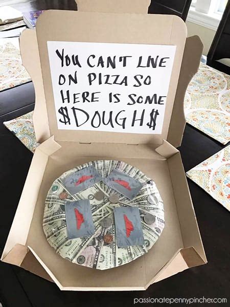 Cute graduation money gift ideas. DIY Graduation Gift with Money - Pizza Box Idea ...