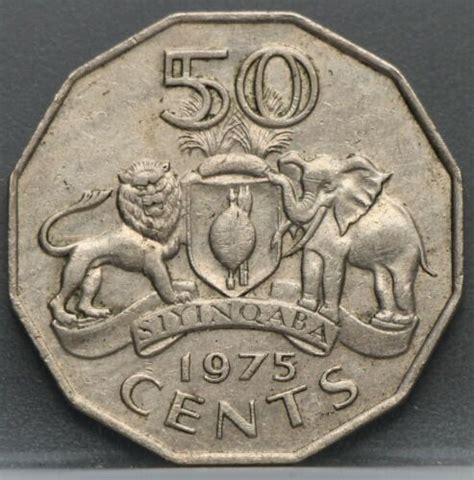 Swaziland 50 Cents 1975 Ebay