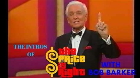 The Intros Of The Price Is Right With Bob Barker Youtube