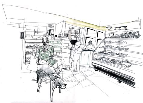 how to draw a bakery shop | My Web Value