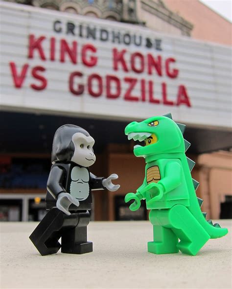 Godzilla vs king kong movie poster: LEGO King Kong vs. Godzilla | instagr.am/p/Jz1DHUGWSv ...