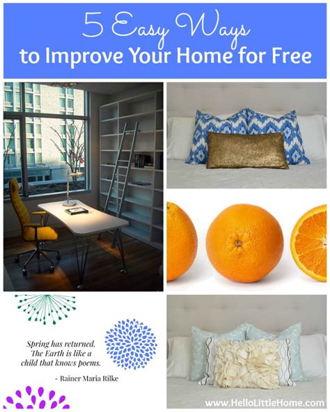5 Easy Ways To Improve Your Home For Free