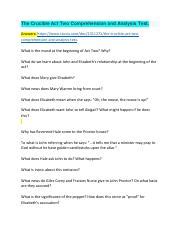 Analyzing The Crucible Act Two: Relationships, Accusations, and