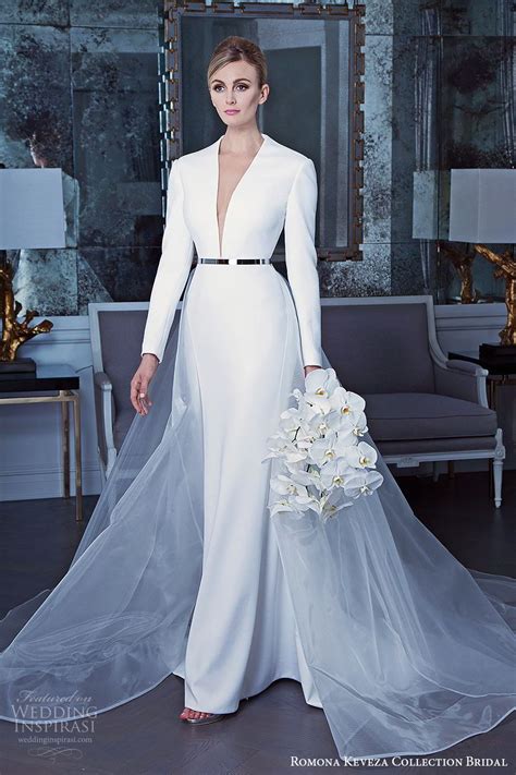 We've rounded up 17 of our favourite wedding dresses with sleeves to inspire you! Romona Keveza Collection Bridal Fall 2019 Wedding Dresses ...