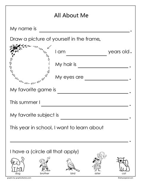Awesome All About Me Coloring Pages For Preschoolers Gallery All