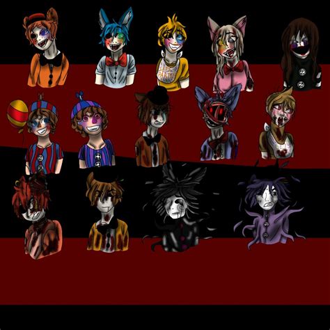 Fnaf Characters As Humans
