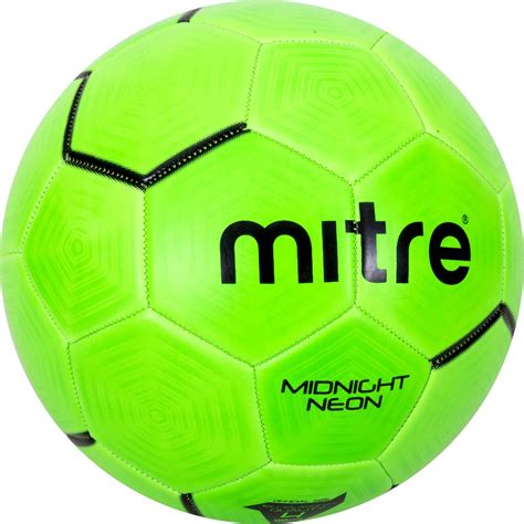 Mitre Midnight Neon Green Soccer Ball