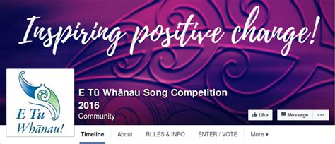 Song Comp 2016 Prize Winners E Tū Whānau