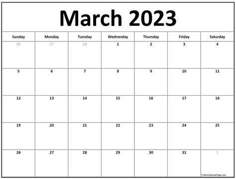 March 2023 Calendar Free Printable Calendar Images And Photos Finder