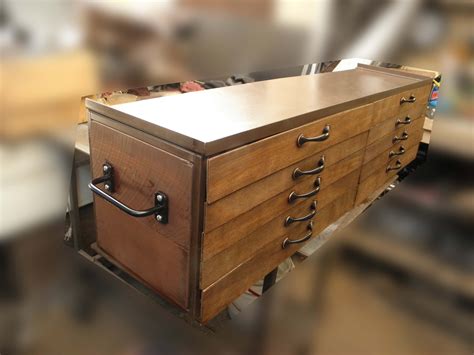 I wanted to make the dewalt. This is a custom made tool box made from sheet metal and covered with veneer. (With images ...