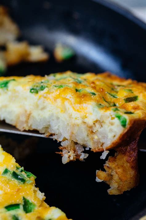 Cheddar Jalapeño Tater Tot Frittata Recipe Table For Two