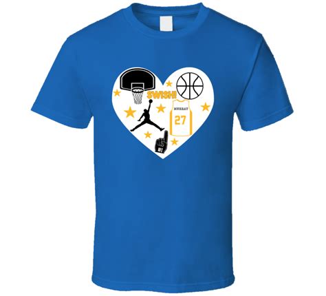 Jamal Murray Denver Basketball Icon Heart Mashup T Shirt