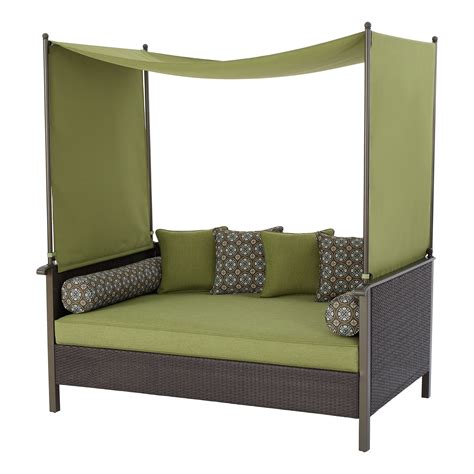 Better Homes And Gardens Providence Outdoor Daybed With Canopy Green