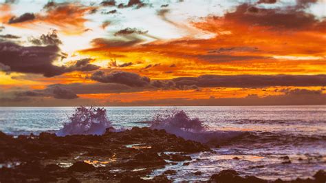 Hawaii Sunset 5k Mac Wallpaper Download Allmacwallpaper