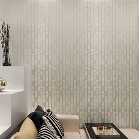 Beibehang Modern Plain Solid Color Non Woven Wallpaper Simple Square