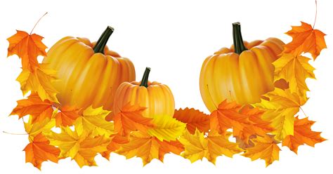 Transparent Thanksgiving Pumpkin Decor Clipart