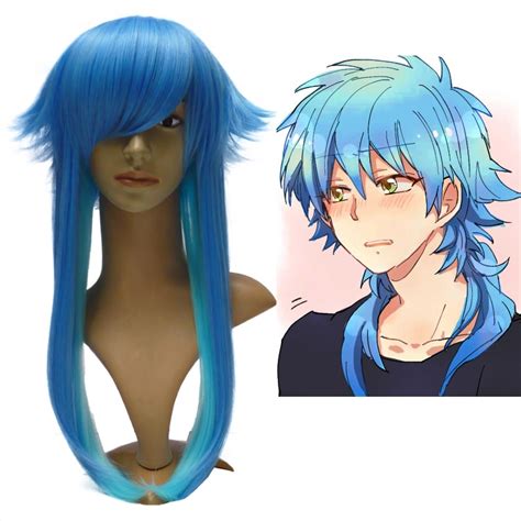 What color character are you? Seragaki Aoba Long straight blue synthetic kanekalon hair ...