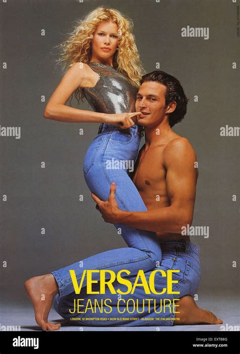 1990s Uk Versace Magazine Advert Stock Photo Alamy