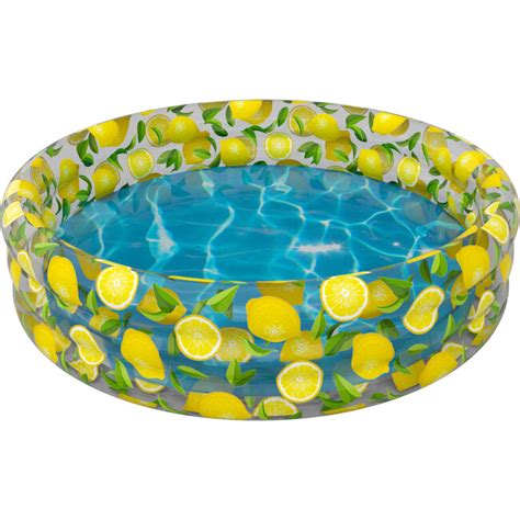 Inflatable Sunning Pool Lemon Print Poolcandy Water Play Maisonette