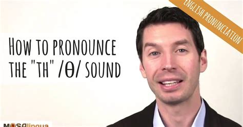 How To Pronounce The Th θ Sound American English Pronunciation