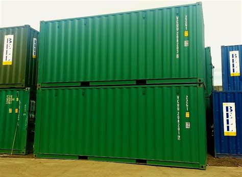 Brand New 20ft Shipping Containers Painted In Ral Green Immaculate
