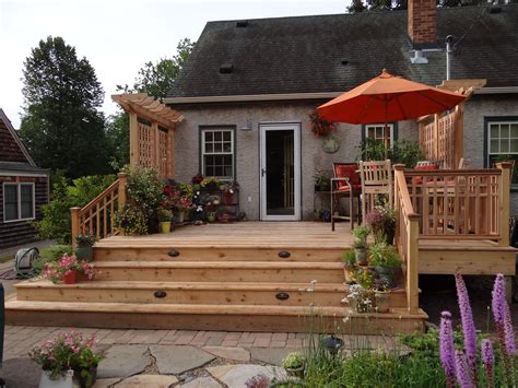 The Deck Becomes Part Of The Garden Backyard Patio Designs Patio