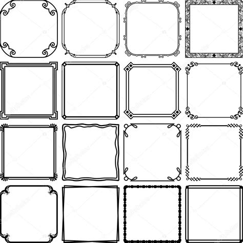 Simple Frames — Stock Vector © Denbarbulat 52619879