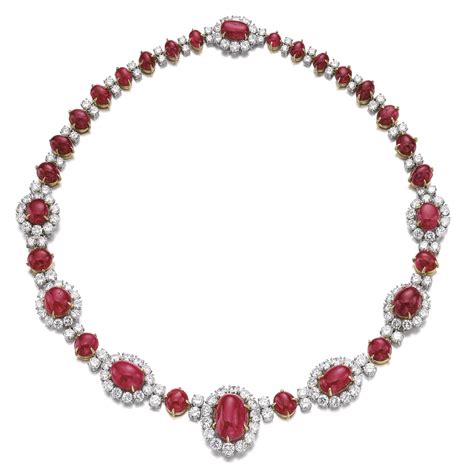 Ruby And Diamond Necklace Van Cleef And Arpels 1969 The Front Composed