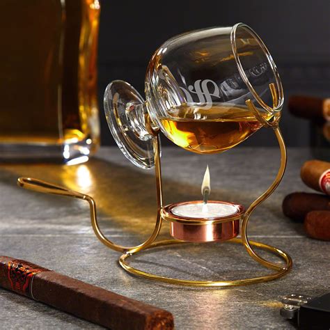 Brandy Snifter And Warmer Set Engravable