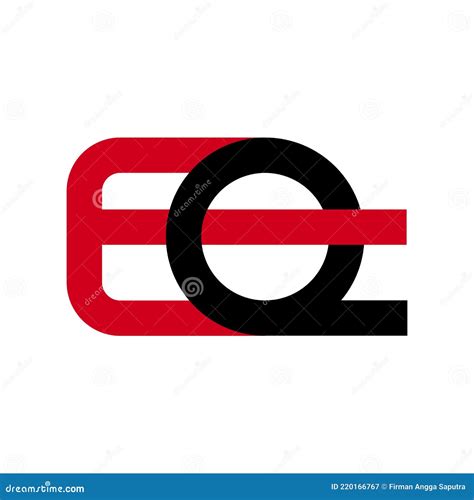Illustration Vector Graphic Of Modern Eq Letter Logo Stock Vector