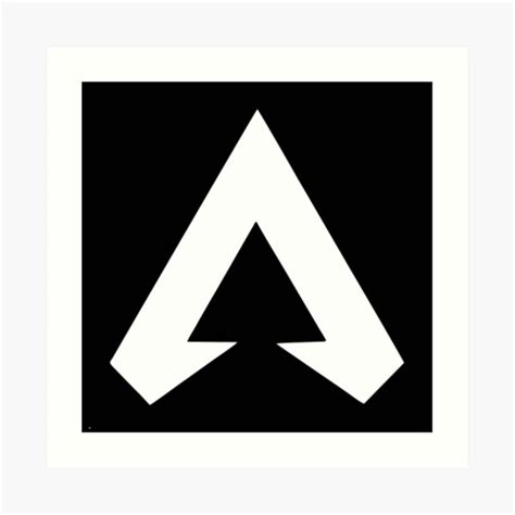 Apex Legends Logo Apex Legends Black Symbol Art Print For Sale By