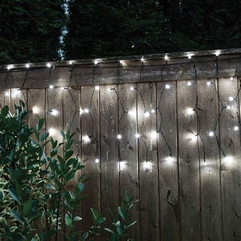 Touch Of Eco Droplite 100 Solar Led Curtain String Lights Cool White