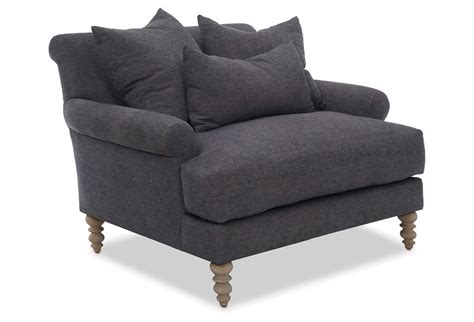 Shop for and buy chair and a half online at macy's. Elizabeth Chair-and-a-Half, Charcoal, Club Chairs | Chair ...